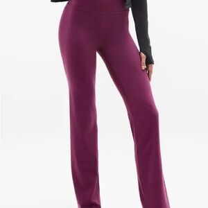Athleta Elation Ultra High Rise Straight Leg Pant- Plum